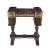 A Chinese Export Lacquered Work Table