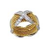 Tiffany & Co Schlumberger X Diamond 18k Ring Size 3
