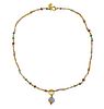 Reinstein Ross 22K Gold Gemstone Bead Pendant Necklace