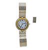 Cartier Santos 18k Gold Steel Quartz Watch 