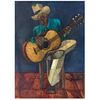 GUILLERMO SCULLY, Dulce guitarra, Signed and dated 97, Watercolor and graphite on paper, 11 x 7.8" (28 x 20 cm)