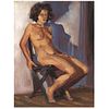 LUCIANO SPANÓ, Pose, Signed and dated 03, Oil on canvas, 15.6 x 11.7" (39.8 x 29.8 cm), Certificate