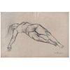 LUIS NISHIZAWA, Untitled, Signed, Charcoal on paper, 18.3 x 27" (46.5 x 69 cm)