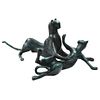 CAROL MILLER, Felinos, Signed, Bronze sculptures, 18 x 48.8 x 24.8" (46 x 124 x 63 cm) approximately, Pieces: 2