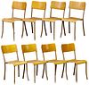 Standard Tube and T.I. Limited Wood and Metal School Chair Collection