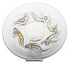 ONDINES
 A LALIQUE PLATE, frosted, polished and opalescent glass, design in