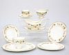 A WEDGWOOD "MIRABELLE" PATTERN DINNER AND TEA SERVICE, comprising eight din