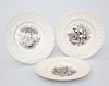 THREE MIDDLESBROUGH POTTERY NURSERY PLATES, MID 19TH CENTURY, each with a t