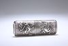 A GERMAN SILVER SPECTACLES CASE, CIRCA 1860, each section twice embossed wi