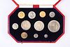 AN EDWARD VII 1902 SPECIMEN COIN SET, eleven coins (two associated), includ