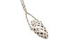 AN 18 CARAT WHITE GOLD DIAMOND-SET 'AMPOULE' PENDANT, BY THEO FENNELL
 Of t