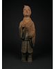 NORTHERN QI DYNASTY TERRACOTTA COURT DIGNITARY