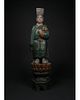 HUGE CHINESE MING DYNASTY ATTENDANT FIGURINE