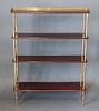 Directoire Manner Gilt Metal Mounted Etagere