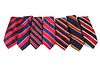 Men's Designer Striped Silk Neckties, 7