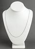Milor Italian 14K White Gold Rope Chain Necklace