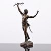 Eugene Marioton Bronze Figural Sculpture