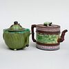 Two Chinese Glazed Teapots