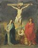 Old Master Oil on Canvas. Crucifixion.