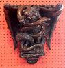Highly Carved Wall Bracket with Dragon and Snake.