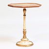 Low Drinks Table with Hexagonal Painted Trompe L'Oeil Top