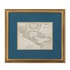 Vaugondy, Didier Robert de.  Nouvelle Espagne, Nouvelle Mexique, Isles Antilles. Paris, 1795. Mapa grabado con límites coloreados.