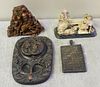 Lot of Vintage Asian Carved Wood Items.