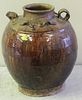 Large Archaic Brown Glazed Jar.