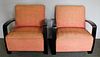 Vintage Pair of Deco Style Arm Chairs.