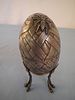 RUSSIAN FABERGE SILVER EGG 