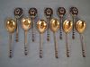11 RUSSIAN SILVER SPOONS 