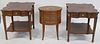 Maitland Smith Signed Pair Of Tables With Pull