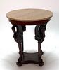Carved Walnut Center Table, late 19thc.