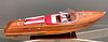 Hand Planked Model of Riva Aquarama Speedboat