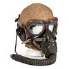 WWII USAAF AN-H-15 Helmet with A-10A Oxygen Mask