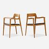 Edward Wormley, Riemerschmid chairs model 4797, pair