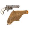 Engraved Remington Smoot Model #2 Revolver With Purse Holster