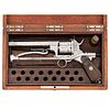 Unique Cased Pinfire Revolver with Unusual Folding Stock and Bayonet