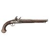 Long Napoleonic Period French Flintlock Silver Mounted Holster Pistol by Ducenne Frere