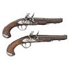 Pair of French Flintlock Pistols by Antoine Dumarest