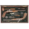 A Fine and Rare Cased Pair of Swiss Percussion Target Pistols