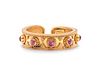 LALAOUNIS, YELLOW GOLD AND RUBY RING