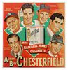 Rare 1948 Baseball Chesterfield Cigarette Poster