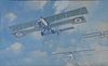 Artist Unknown Airplane Scene Pastel & Watercolor