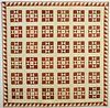 Variable Stars Signed Friendship Quilt: Circa 1840