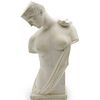Art Deco White Marble Bust