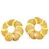 18k Gold Pearls Retro Earrings