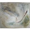Large Abstract Signed and Dated "1969" Oil on Canvas Painting
