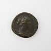 Roman Empire Silver Sestertius Ancient Coin