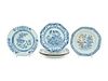 A Group of Six Chinese Export Blue and White Porcelain PlatesDiam of largest 9 3/8 in., 23.8 cm.